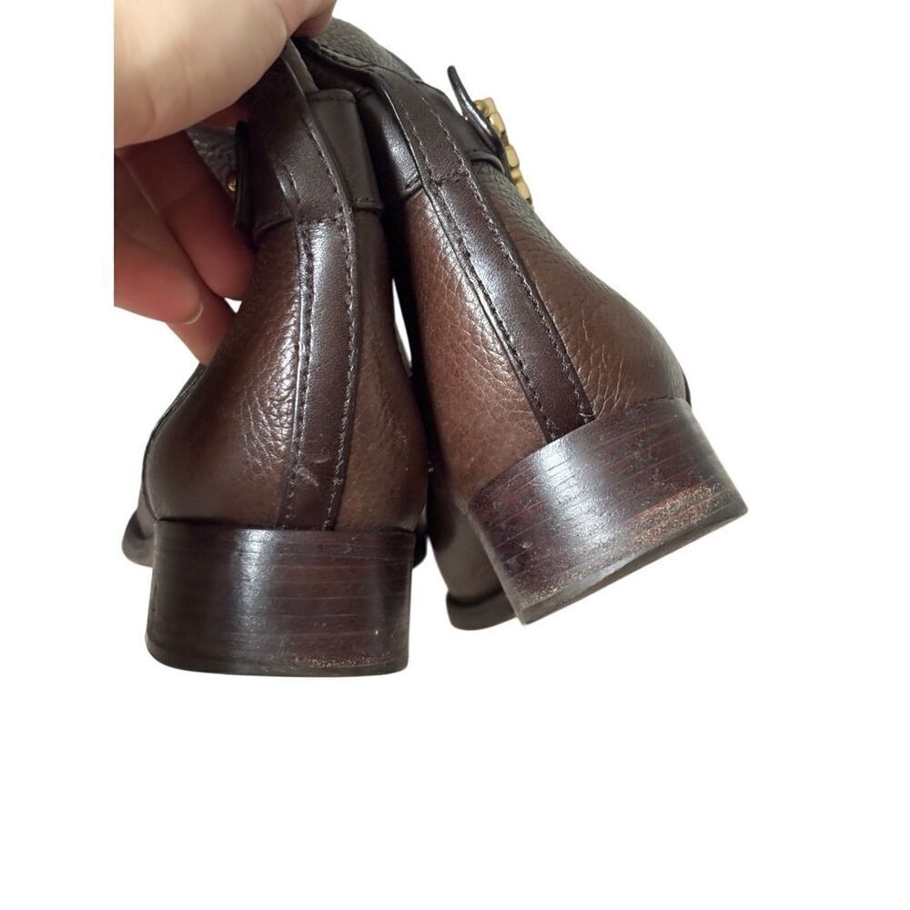 Tory Burch‎ Elian Leather Tall Riding Boots size 9.5 Brown - Picture 9 of 16